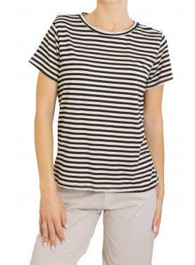 Maglia girocollo a righe 